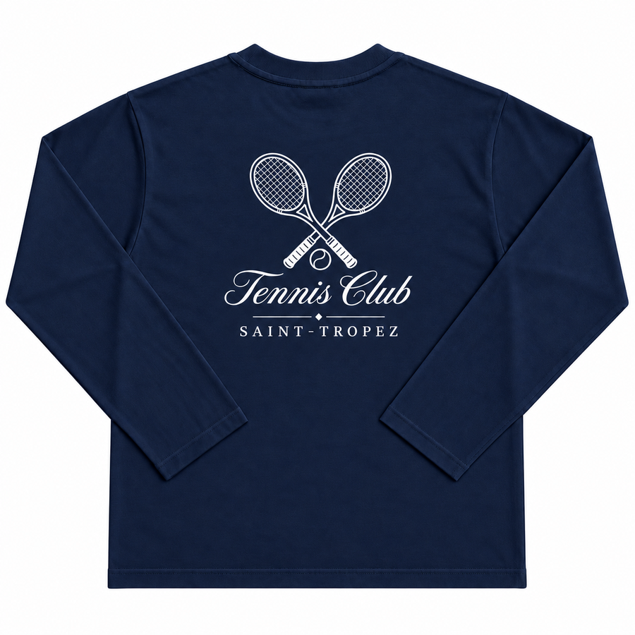 Saint-Tropez Tennis Club Longsleeve – Navy