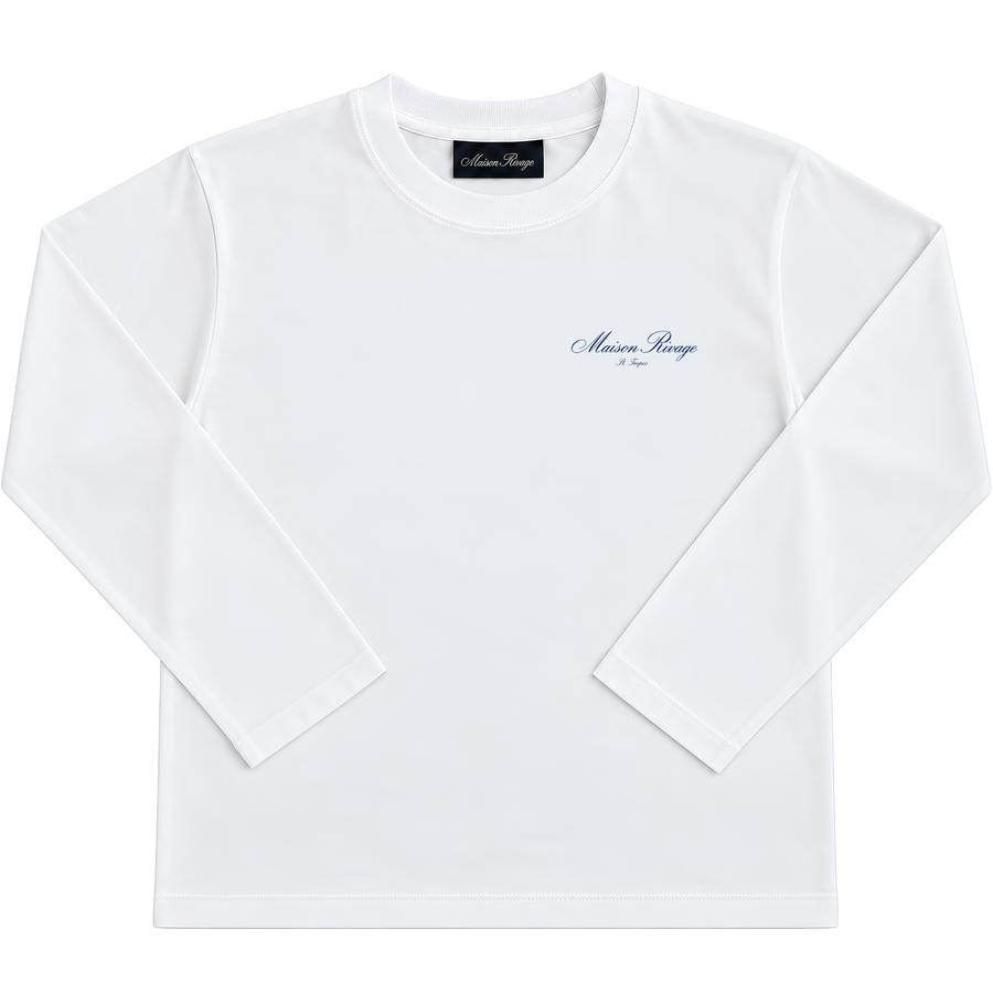 Saint-Tropez Tennis Club Longsleeve – White