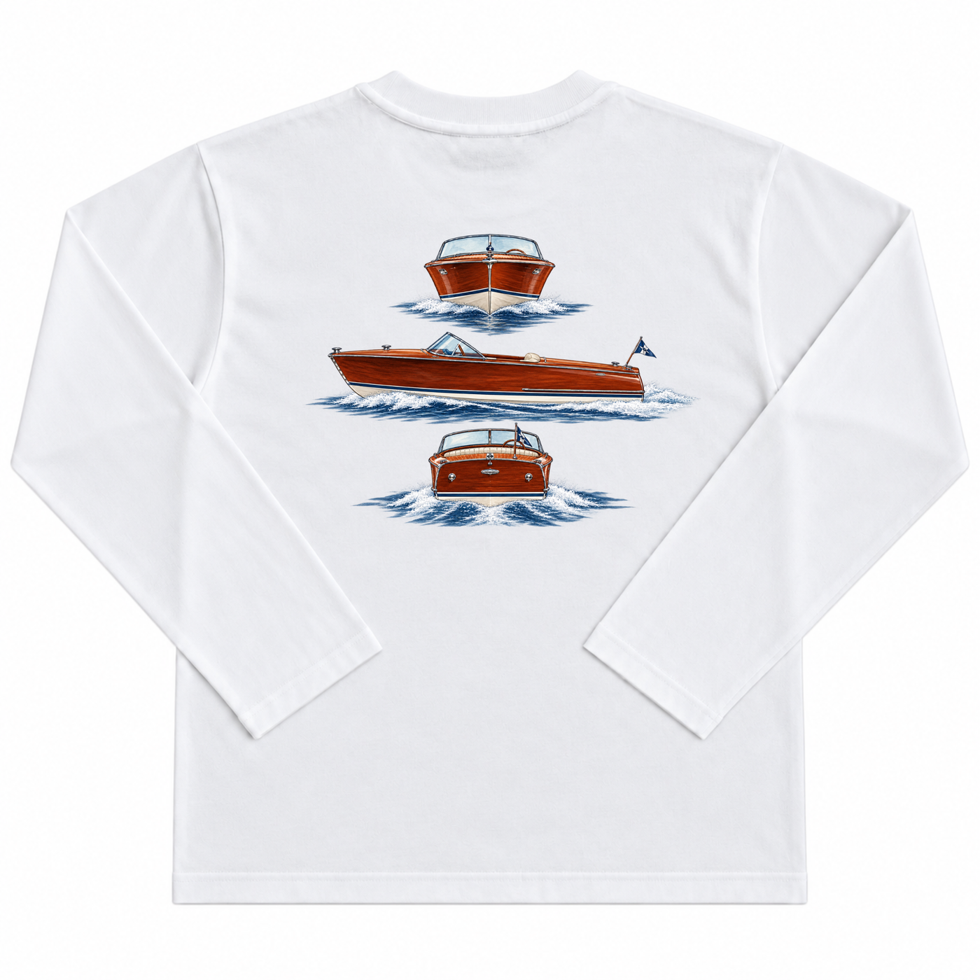 Riviera Classic Boat Longsleeve – White