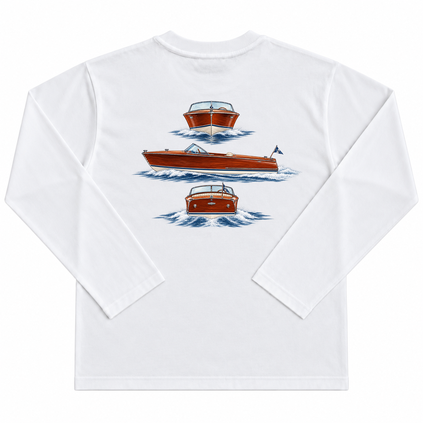 Riviera Classic Boat Longsleeve – White