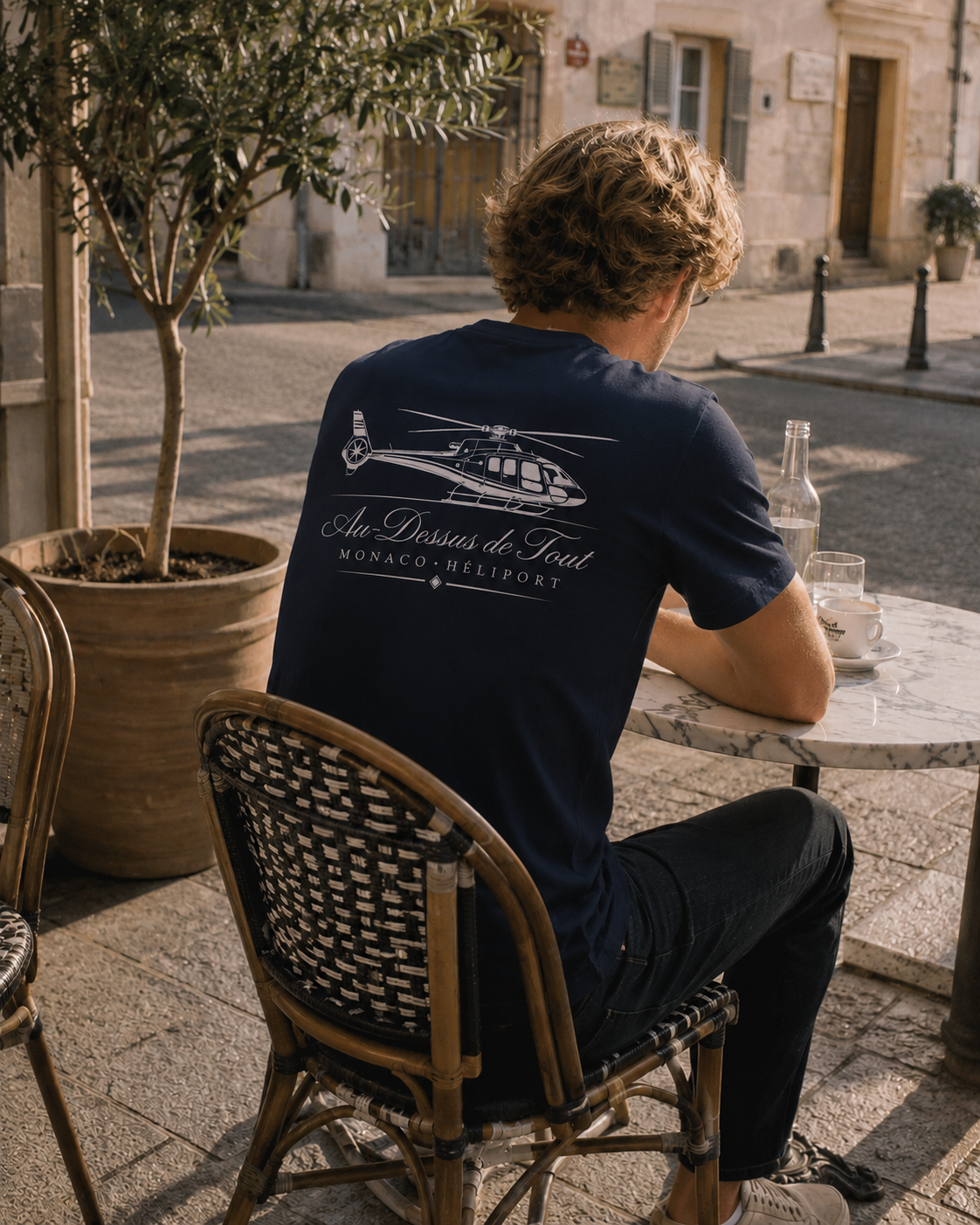 Monaco Heliport Tshirt Navy