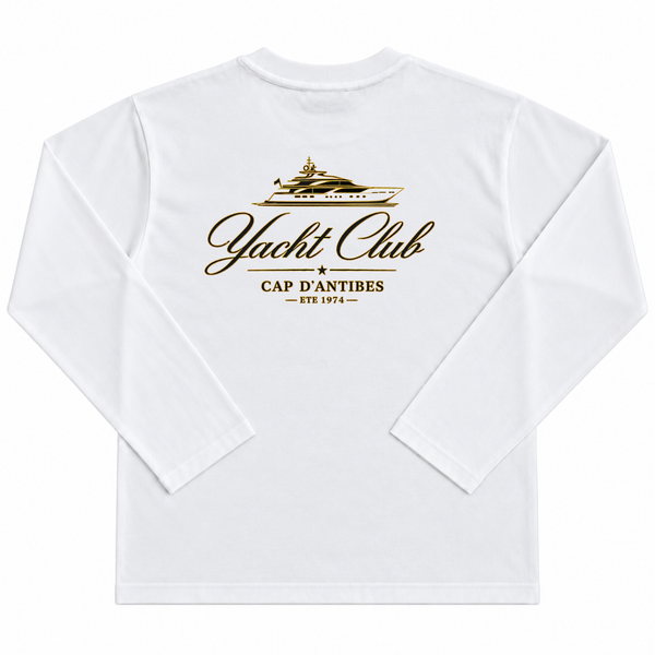 Cap d’Antibes Yacht Club Longsleeve – White