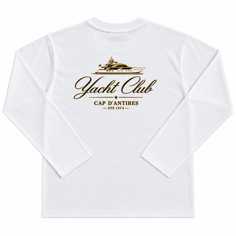 Cap d’Antibes Yacht Club Longsleeve – White