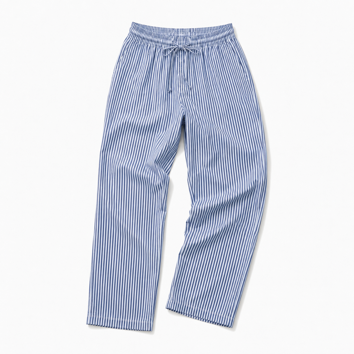 Blau weiß gestreifte Hose