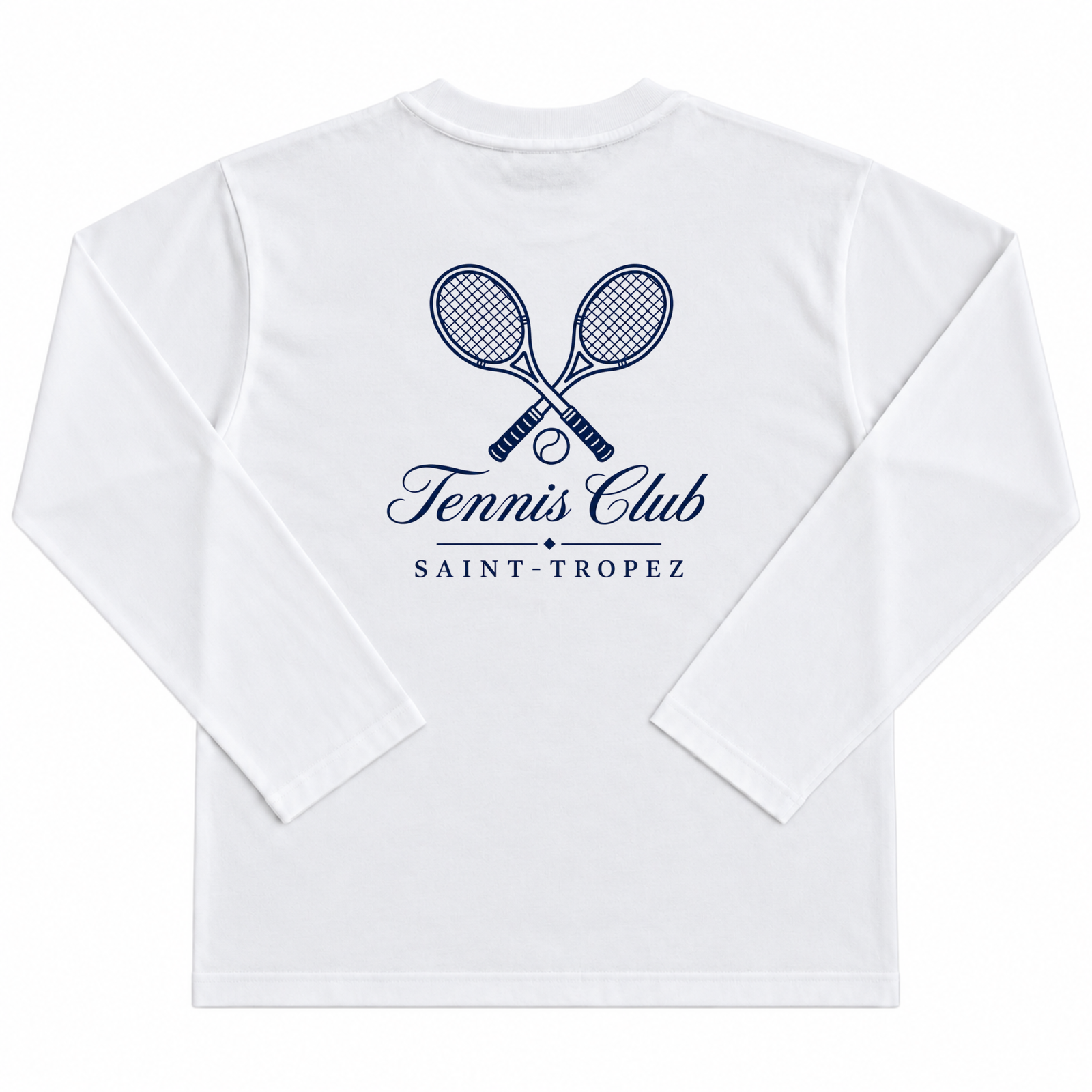 Saint-Tropez Tennis Club Longsleeve – White