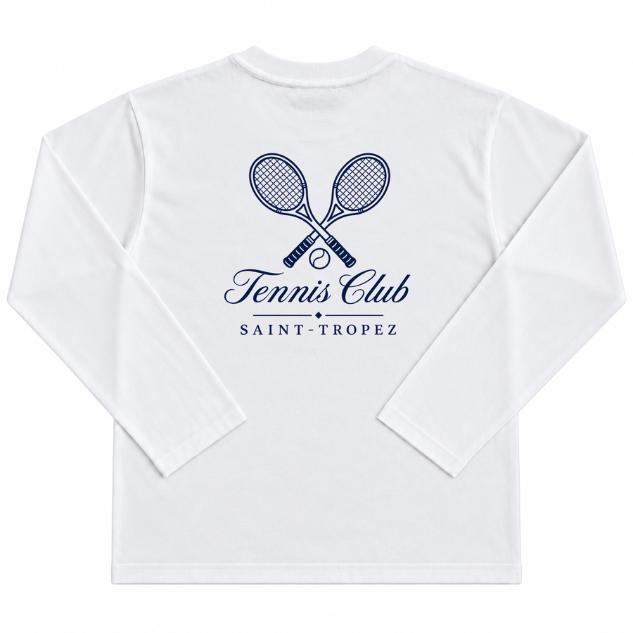Saint-Tropez Tennis Club Longsleeve – White
