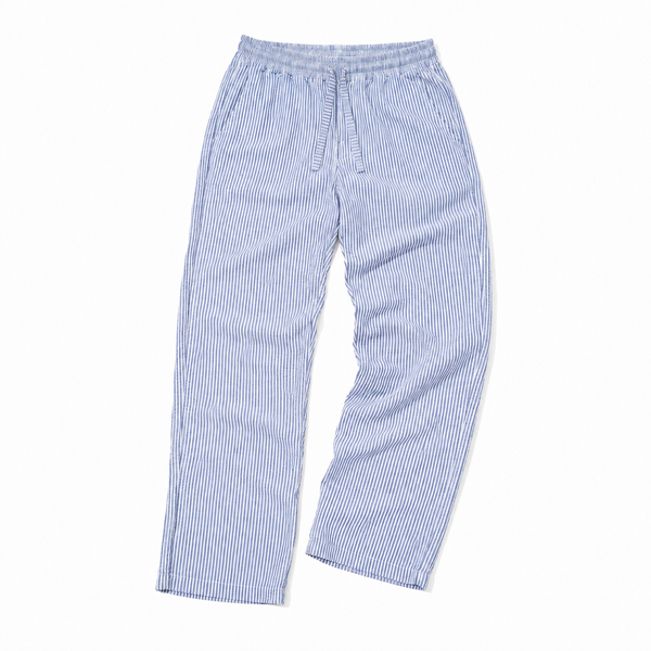 Blau weiß gestreifte Hose