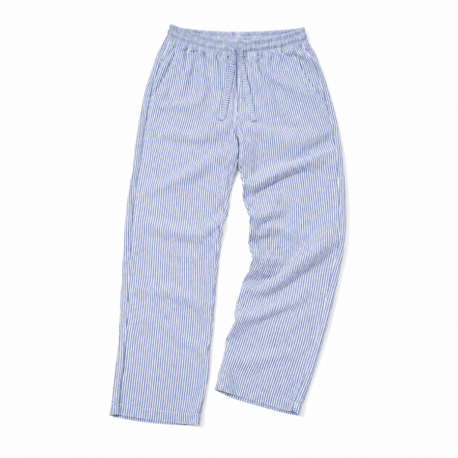 Blau weiß gestreifte Hose