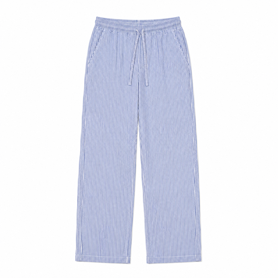 Blau weiß gestreifte Hose